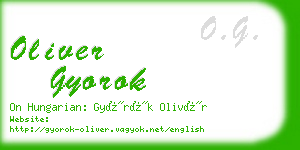 oliver gyorok business card